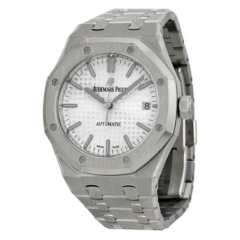 audemars piguet silver automatic|audemars piguet pricing.